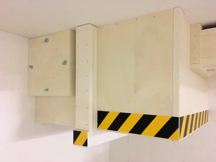 Verkleidung von Lüftungskanälen und Kabeltrassen