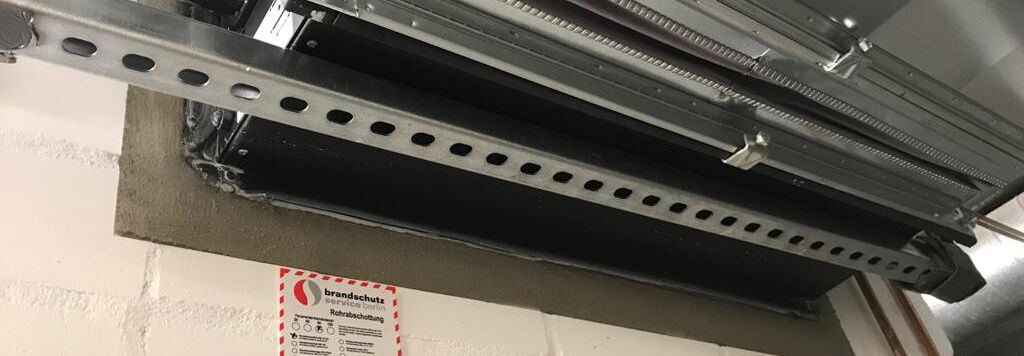 Verpressung Brandschutzklappen