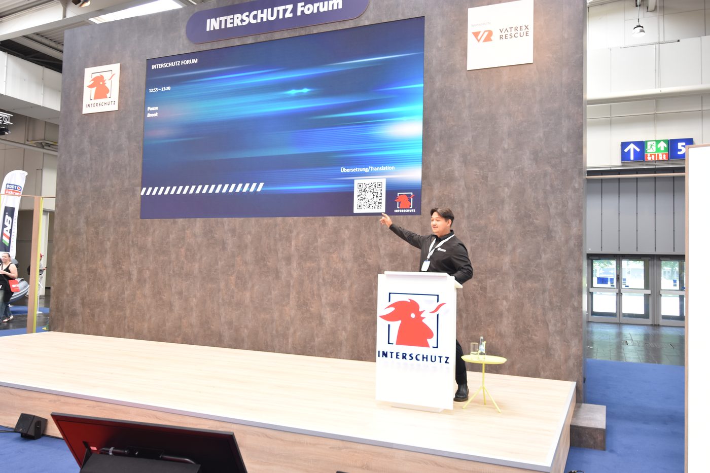 Steven Eschner am INTERSCHUTZ-Forum in Hannover 2026