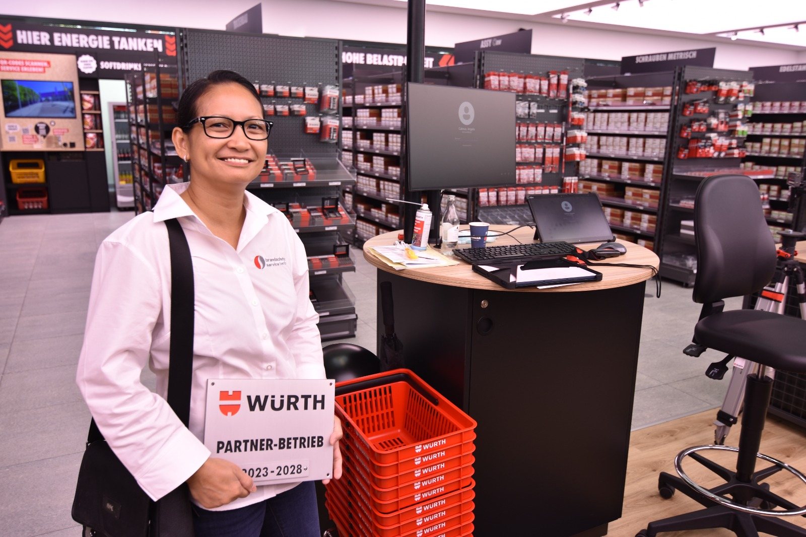 Würth Partner-Betrieb Schild 2023–2028 für Brandschutz Service Berlin